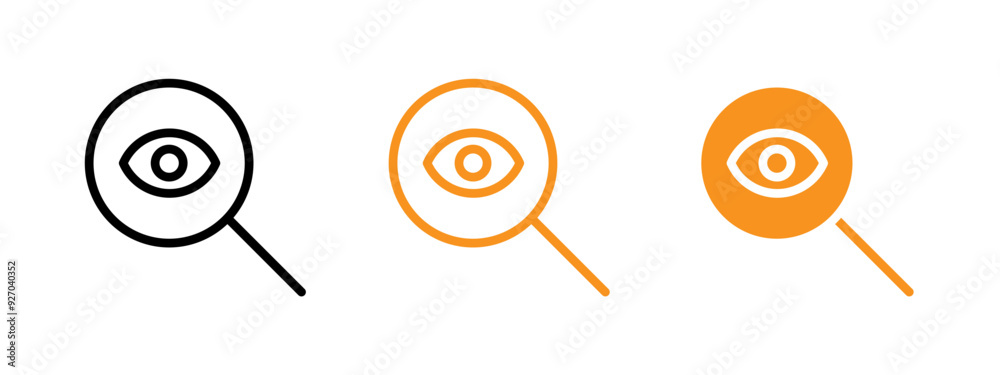 Poster Visible icon web design in vector