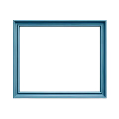 A simple blue picture frame with a black background, ready to display your favorite artwork or memories.