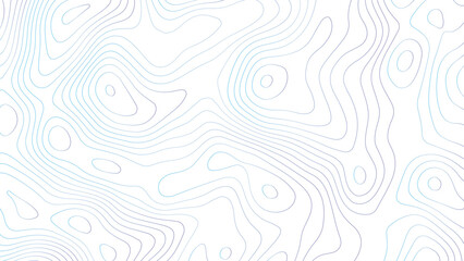 Abstract topographic Contour Map Subtle White Vector Background. Topographic map lines, contour map background. 