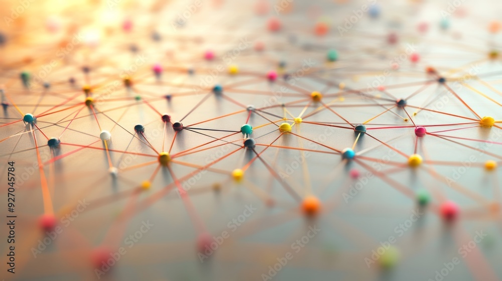 Poster Digital communication network with bright data nodes
