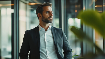Fototapeta premium A business leader discussing the impact of digital transformation on customer experience