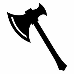 Axe silhouette vector illustration 