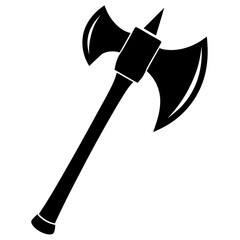 Axe silhouette vector illustration 