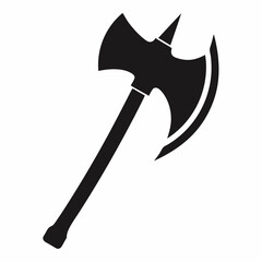 Axe silhouette vector illustration 