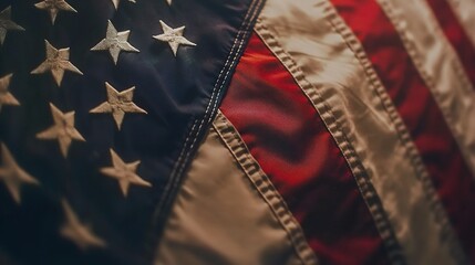 The American flag superimposed over a grunge background, giving a rugged and patriotic aesthetic