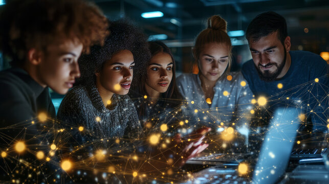 An HR team using AI to streamline the recruitment process