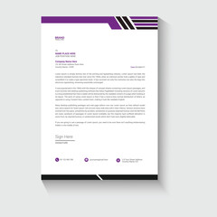 Corporate business letterhead design template