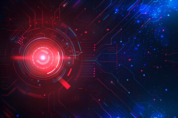Obraz premium Futuristic Background in Abstract Style, High-Tech Neon Swirl, Abstract futuristic perspective background - digitally generated image