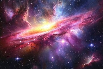 A vibrant nebula in the cosmos. Use this image to represent the vastness and beauty of the universe.