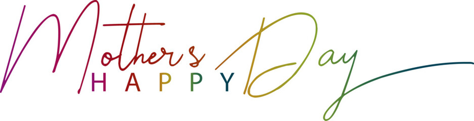 Happy Mothers Day, pink flower calligraphy poster. Vector chamomile blossom decoration for Mother's day or sale shopping special offer banner. Best Mom ever greeting card, Happy Mother’s Day Lettering