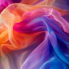 Obraz premium Luxurious synthetic fabric Abstract satin background with soft pastel waves, gradient colors for functional or product design. Beautiful. 