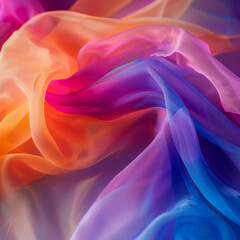 Obraz premium Luxurious synthetic fabric Abstract satin background with soft pastel waves, gradient colors for functional or product design. Beautiful. 