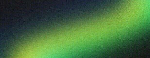 grainy color gradient background, geen white illuminated spots on black, noise texture effect, copy space