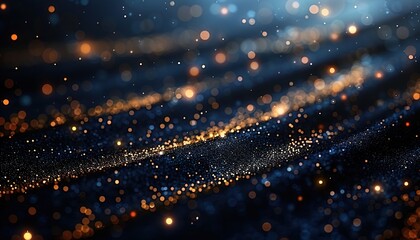 Obraz premium Dark Blue Background with Golden Lines 