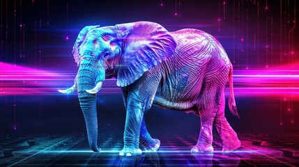 A delightful circus elephant