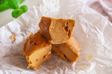 レンジで作るきな粉蒸しパン