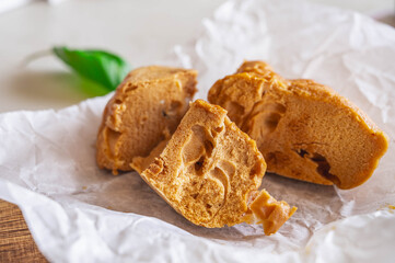 レンジで作るきな粉蒸しパン