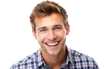 Portrait of a Smiling Young Man