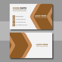 Modern business card design. Simple business card design
