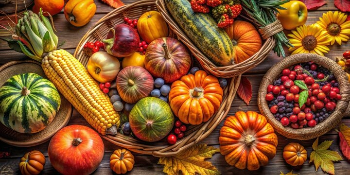 vibrant autumn harvest branding