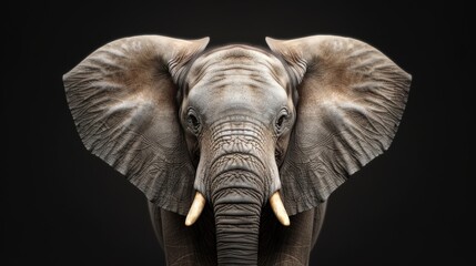 Fototapeta premium A cute circus elephant