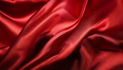 Fototapeta premium Red Silk Waves
