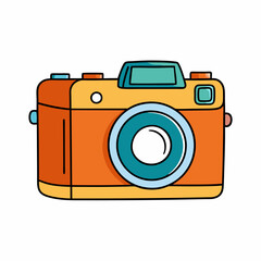 Camera isolated on white, camera vector illustration, camera vector art, camera silhouette, digital camera sameba vector icon, photo icon line art,eps