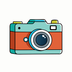 Camera isolated on white, camera vector illustration, camera vector art, camera silhouette, digital camera sameba vector icon, photo icon line art,eps