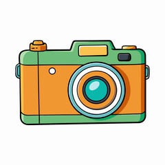 Camera isolated on white, camera vector illustration, camera vector art, camera silhouette, digital camera sameba vector icon, photo icon line art,eps