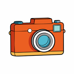 Camera isolated on white, camera vector illustration, camera vector art, camera silhouette, digital camera sameba vector icon, photo icon line art,eps