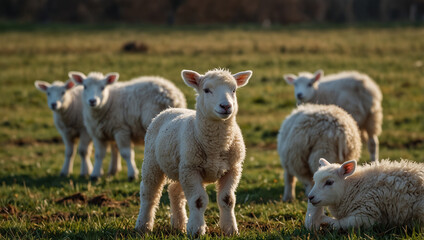 Obraz premium sheep and lamb