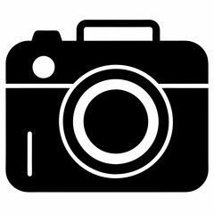Camera isolated on white, camera vector illustration, camera vector art, camera silhouette, digital camera sameba vector icon, photo icon line art,eps