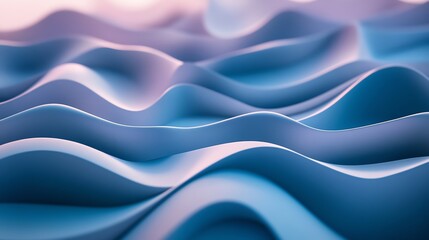 Obraz premium Abstract Blue and Purple Wavy Background