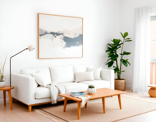modern living room with sofa