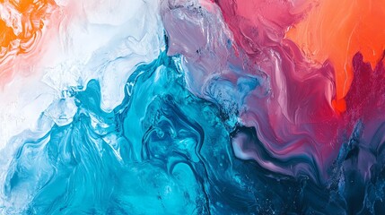 Abstract Swirling Paint