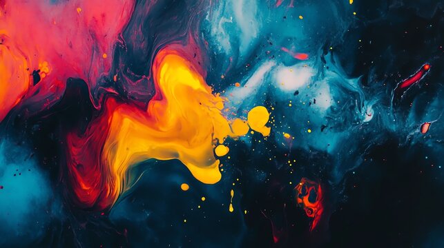 Abstract Swirls of Color