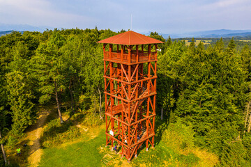 Wieża Eliaszówka, Beskid Sądecki, Lato, Poland, EU