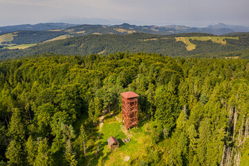 Wieża Eliaszówka, Beskid Sądecki, Lato, Poland, EU © Maciej G. Szling
