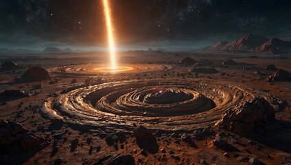 A scientific discovery about a naturally occurring vortex phenomenon on an alien planet ai_generated
