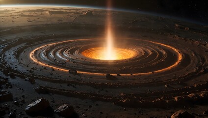 A scientific discovery about a naturally occurring vortex phenomenon on an alien planet ai_generated