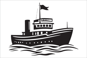 Obraz premium Stunning Ship Vector Silhouettes, Premium Ship Silhouette Vectors, Elegant Ship Vector Silhouettes, High-Quality Ship Silhouette Art, Beautiful Ship Vector Collection, Timeless Nautical Vector Art,