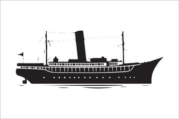 Obraz premium Stunning Ship Vector Silhouettes, Premium Ship Silhouette Vectors, Elegant Ship Vector Silhouettes, High-Quality Ship Silhouette Art, Beautiful Ship Vector Collection, Timeless Nautical Vector Art,