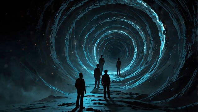 A thrilling narrative where a mysterious vortex transports characters to an alternate dimension ai_generated