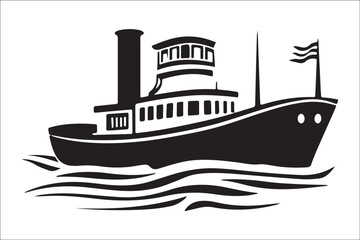 Fototapeta premium Stunning Ship Vector Silhouettes, Premium Ship Silhouette Vectors, Elegant Ship Vector Silhouettes, High-Quality Ship Silhouette Art, Beautiful Ship Vector Collection, Timeless Nautical Vector Art,