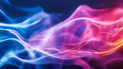 Fototapeta premium Abstract Swirls of Smoke in Blue and Red Hues