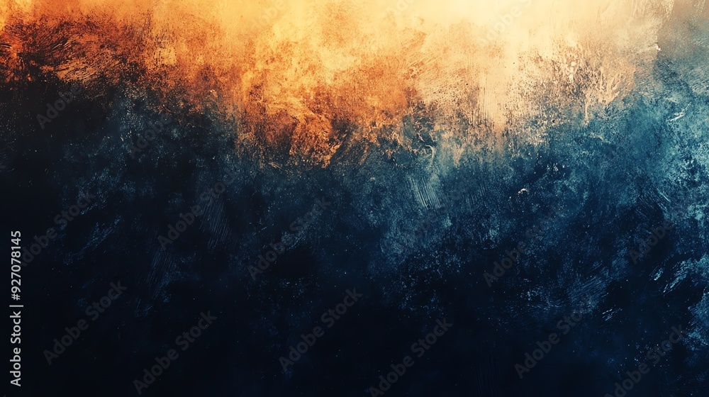 Wall mural abstract texture background with orange and blue colors