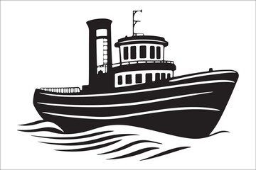 Obraz premium Stunning Ship Vector Silhouettes, Premium Ship Silhouette Vectors, Elegant Ship Vector Silhouettes, High-Quality Ship Silhouette Art, Beautiful Ship Vector Collection, Timeless Nautical Vector Art,