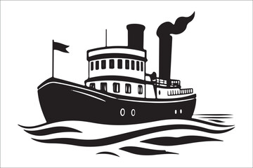 Obraz premium Stunning Ship Vector Silhouettes, Premium Ship Silhouette Vectors, Elegant Ship Vector Silhouettes, High-Quality Ship Silhouette Art, Beautiful Ship Vector Collection, Timeless Nautical Vector Art,