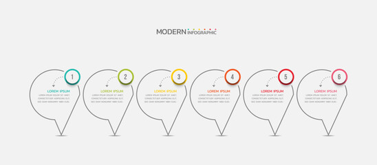 Modern infographics business template design