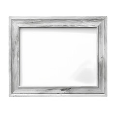 A white wood picture frame with a blank canvas. Perfect for adding your own photos and artwork.